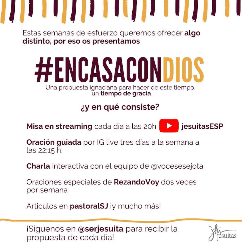 Aquests dies #encasaconDios